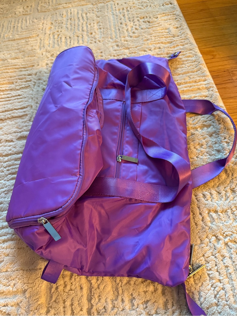 Purple Nylon Tote Bag - Picture 4 of 7